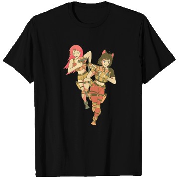 Discover Anime Girls Mission Use Fighter Warrior T-Shirts