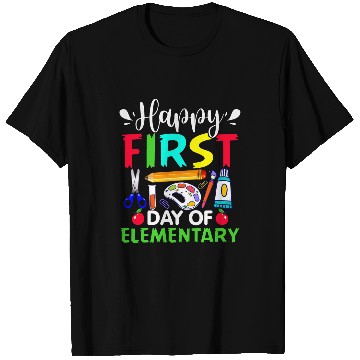 Discover Happy First Day Of Elementary Teacher Back To School Student T-Shirts