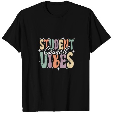 Discover Student Council Vibes Groovy School Student Council T-Shirts