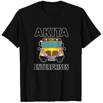 Discover Akita School Bus Hawaii T-Shirts