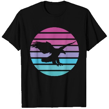 Discover Eagle Retro Sun American Bald eagle USA T-Shirts