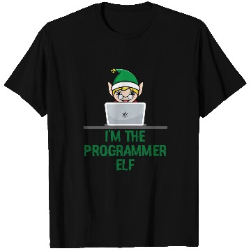 Discover Software Developer Computer Coding Elf Christmas Programmer T-Shirts