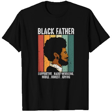 Discover Black Father King Values Afro American Dad Black History T-Shirts