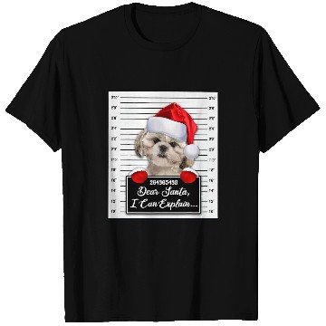 Discover Dear Santa I Can Explain Funny Christmas Shih Tzu Xmas T-Shirts