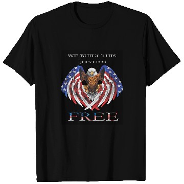Discover American Day Bald Eagle Joint for frees t shir T-Shirts