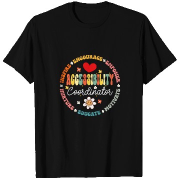 Discover Accessibility Coordinator Squad Special Education Teacher Ed 2 T-Shirts