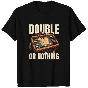 Discover Backgammon Player Strategy Board Game Dice Game 4 T-Shirts