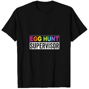 Discover Egg hunt supervisor colorful matching easter egg hunting T-Shirts