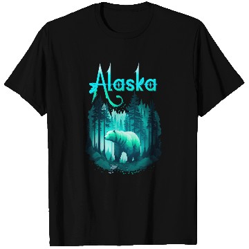 Discover Alaska State Pride Alaska Glaciers with Alaskan White Bear T-Shirts