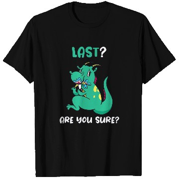 Discover Last Dragon Eats Unicorns Humor Fairy Tale Cartoon T-Shirts
