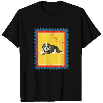 Discover Postage Stamp Bernedoodle Dog T-Shirts