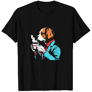 Discover Beagle Coffee Funny Dog Beverage T-Shirts