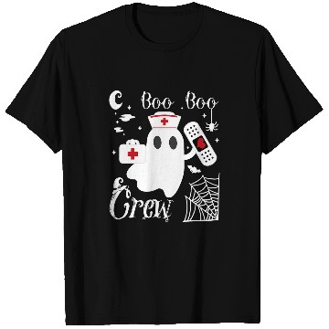 Discover Boo Boo Crew Funny ghosts nurses Halloween Costume T-Shirts