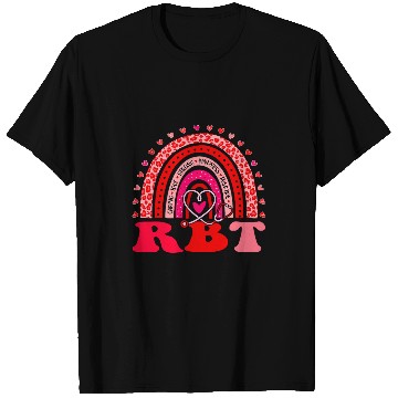 Discover RBT ABA Therapy Rainbow Leopard Print Valentines Day nurses T-Shirts