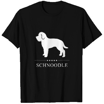 Discover Schnoodle Dog White Silhouette T-Shirts