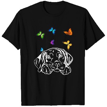 Discover Dog Vizsla with butterflies weimaraner dog butterfly T-Shirts