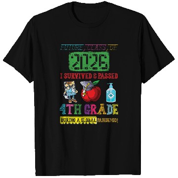 Discover Future Class Of 2026 4th Grade Funny Student Graduation T-Shirts