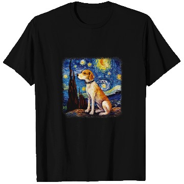 Discover Dog in starry night van gogh Beagle T-Shirts
