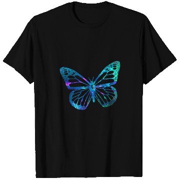 Discover Funny Violin Cyan Blue Violet teal butterfly For butterflies Lovers T-Shirts