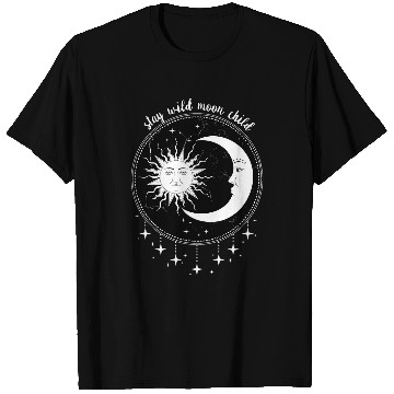 Discover Boho Sun and Moon Astrology Indie Vintage T-Shirts