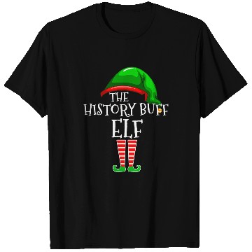 Discover History Buff Elf Family Matching Group Christmas Gift Squad 1 T-Shirts