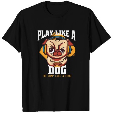 Discover Froggy Frog Gamer Boy Video Game Play Like A Dog Or Jump Like A Frog Men Frogs T-Shirts