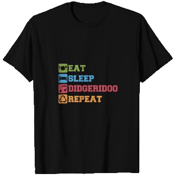 Discover Eat Sleep Didgeridoo Australia Aborigines Native American Music T-Shirts