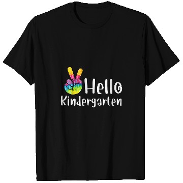 Discover Hello Kindergarten Teacher Student First Day School Tie Dye T-Shirts