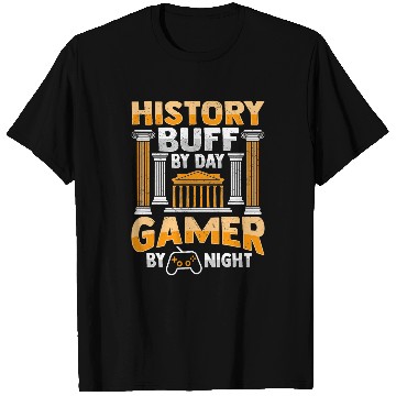 Discover History Teacher Gamer Design for History Buff Historian T-Shirts