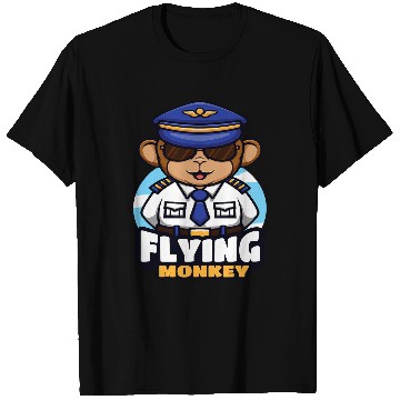 Discover Flying Monkey Pilot T-Shirts