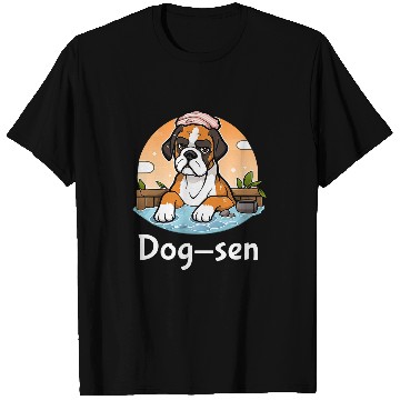 Discover Boxer Pet Dogsen Funny Hot Spring T-Shirts