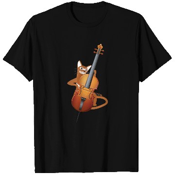 Discover Funny Cellist Cello Cat Orchestra Classical Music Strings Cellist T-Shirts