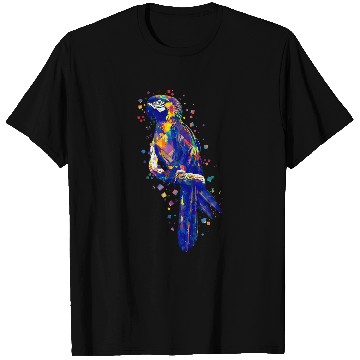 Discover Colorful Pop Art True Parrot Scarlet Macaw Parrot Bird T-Shirts