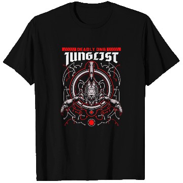 Discover Funny Drummer Junglist Music Scorpion EDM Drum And Bass DnB Music Liquid T-Shirts