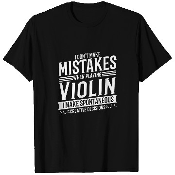 Discover Funny Violin Player Musical Instrument Music Violinist T-Shirts