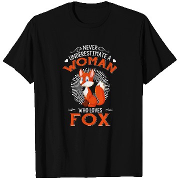Discover Funny Woman Loves Fox Animal Gift T-Shirts