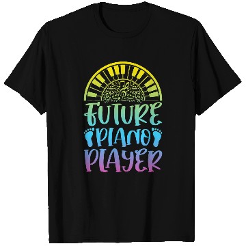 Discover Funny Piano Music Future Piano Player Keboard Player Piano Music T-Shirts