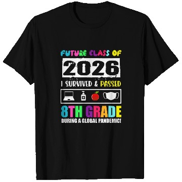 Discover Future Class Of 2026 8th Grade Funny Student Graduation T-Shirts
