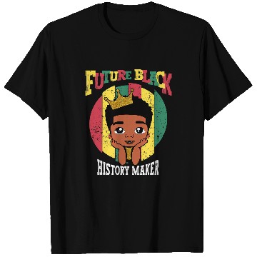 Discover Future Black History Maker Juneteenth Afro Black Boy Cute T-Shirts
