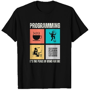 Discover funny Computer Science enthusiast Programming Its The Peace T-Shirts