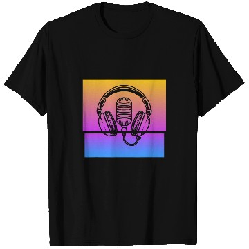 Discover vintages Singer Vocalist Musician Retro Microphone Headphone 12 T-Shirts