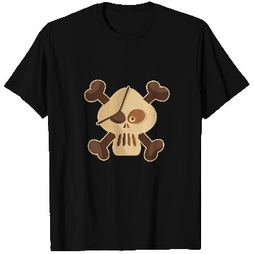 Discover Funny Skull and Crossbones Pirate Graphic T-Shirts