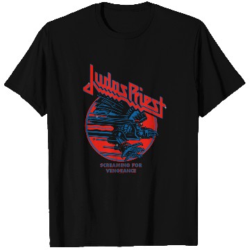 Discover Judas Priest Screaming For Vengeance Blue Eagle T-Shirts
