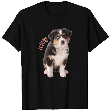 Discover Australian Shepherd Aussie Mom Dad Love Dog Pet Tee T-Shirts