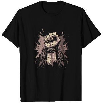 Discover Black History Month Juneteenth 1865 Faust Breaks Chains T-Shirts