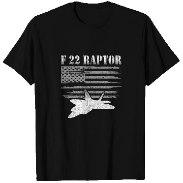 Discover F22 Raptor American Flag Pilot 1 T-Shirts