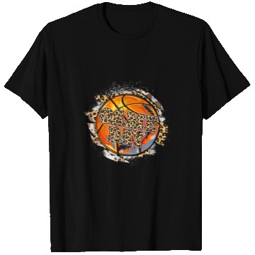 Discover Funny Basketball Game Day Leopard Basketball Funny Mothers Day Women Gifts 2 T-Shirts
