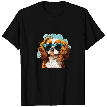Discover Cavalier Pet Funny Cavalier King Charles Spaniel Cute Cool Sunglasses 3 T-Shirts