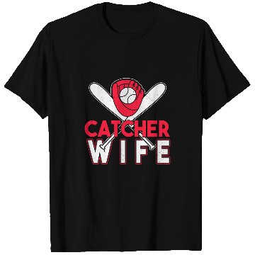 Discover Sport Baseball Catcher Wife Player Softball Themed Batter T-Shirts