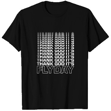 Discover Thank God Its Flyday 80s retro paragliding paragliding T-Shirts